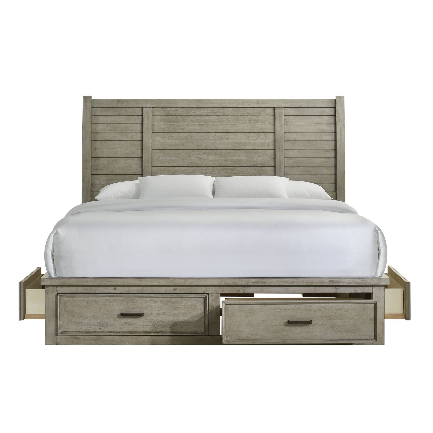 Sullivan King Storage Bed in Drift Grey - Tampa Furniture Outlet