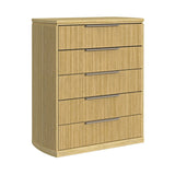Sylvie 5-Drawer Chest in Natural - Tampa Furniture Outlet