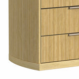 Sylvie Dresser and Mirror Set in Natural