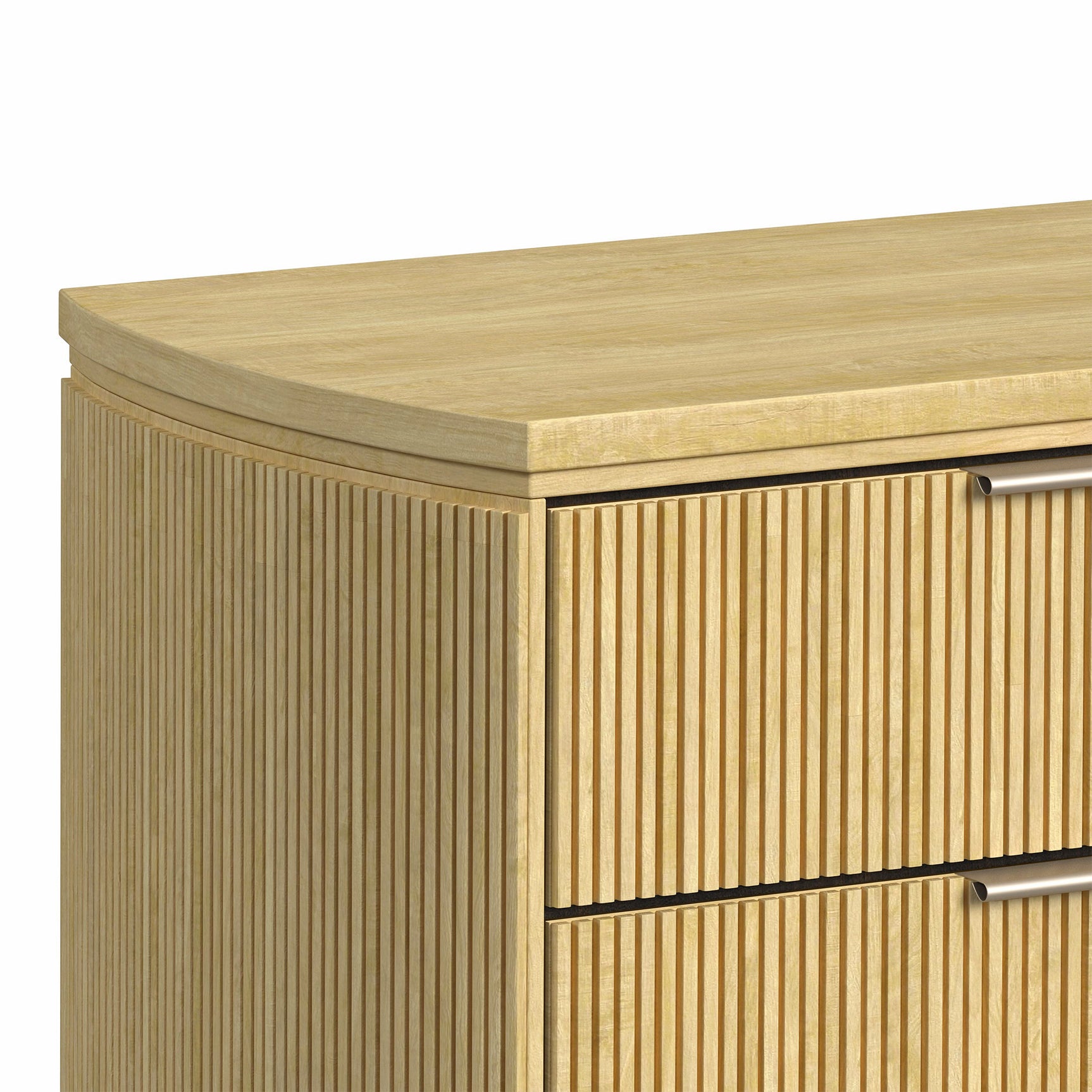 Sylvie Dresser and Mirror Set in Natural