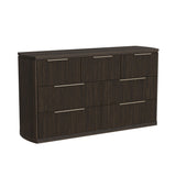 Sylvie 7-Drawer Dresser in Dark Brown - Tampa Furniture Outlet