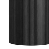 Sylvie Oval Dining Table with White Faux Marble Top in Black with Grain - Tampa Furniture Outlet