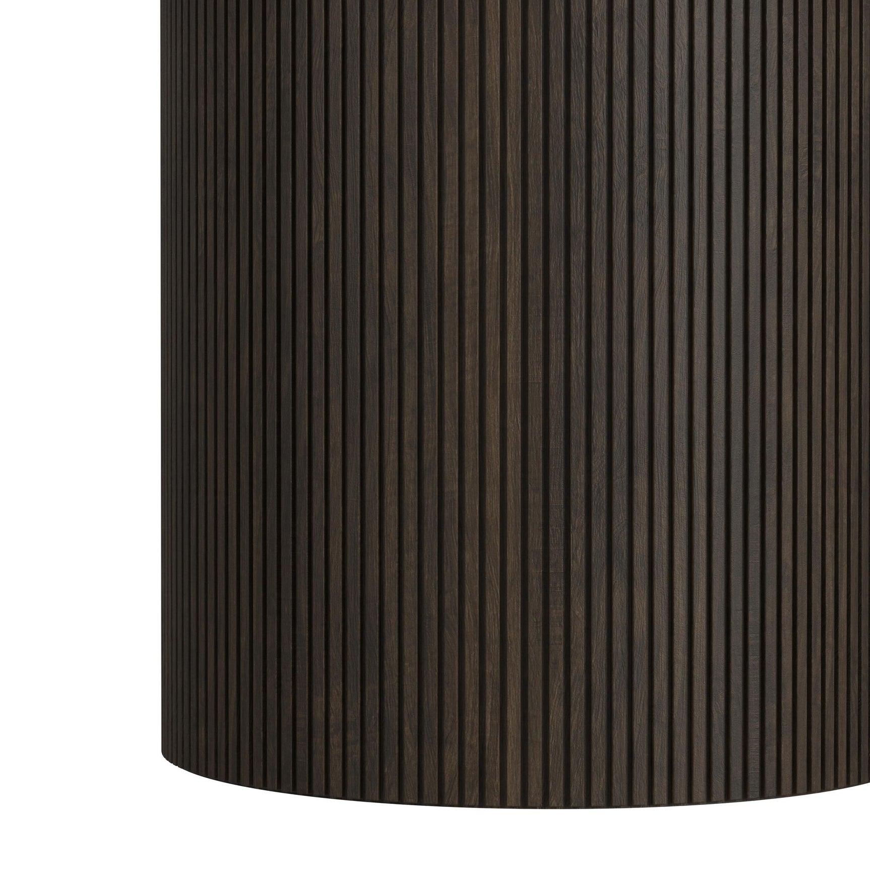 Sylvie Round Dining Table with White Faux Marble Top in Dark Brown - Tampa Furniture Outlet