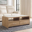 Tampa Furniture Outlet - Ashley Furniture - Dovander Coffee Table - Rectangular Cocktail Table - T1121-1