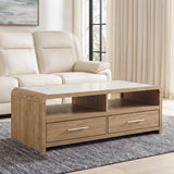 Tampa Furniture Outlet - Ashley Furniture - Dovander Coffee Table - Rectangular Cocktail Table - T1121-1