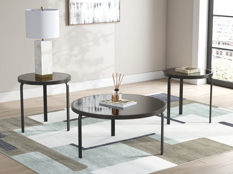 Tampa Furniture Outlet - Ashley Furniture - Dorylin Table (Set of 3) - Occasional Table Set (3/CN) / Black - T139-13