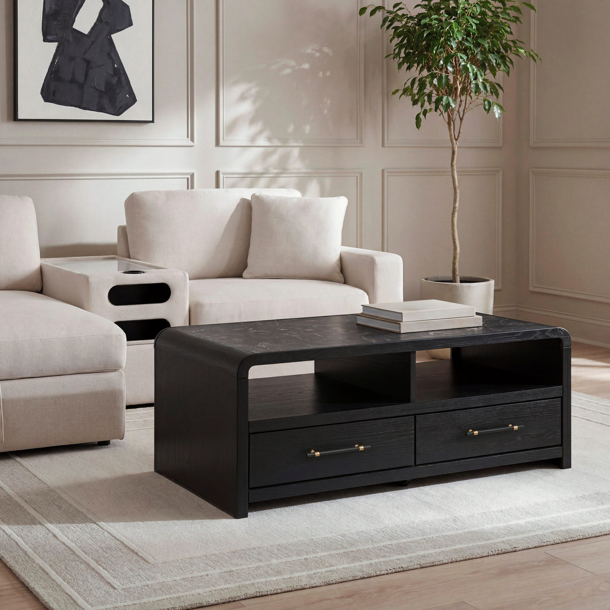 Tampa Furniture Outlet - Ashley Furniture - Clanden Coffee Table - Rectangular Cocktail Table - T1540-1