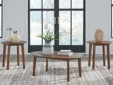 Tampa Furniture Outlet - Ashley Furniture - Gordonay Table (Set of 3) - Occasional Table Set (3/CN) / Brown - T155-13