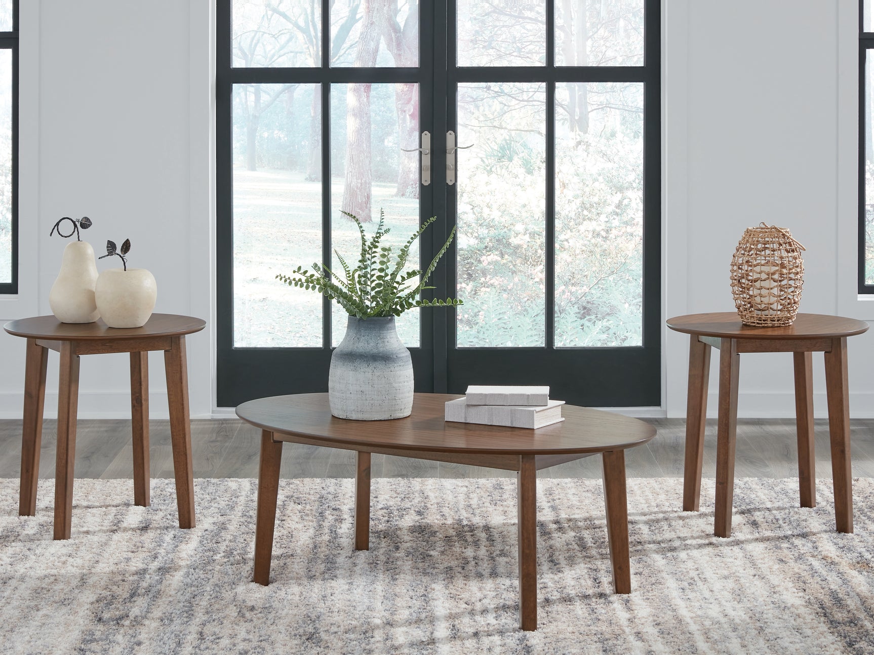Tampa Furniture Outlet - Ashley Furniture - Gordonay Table (Set of 3) - Occasional Table Set (3/CN) / Brown - T155-13