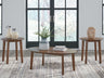 Tampa Furniture Outlet - Ashley Furniture - Gordonay Table (Set of 3) - Occasional Table Set (3/CN) / Brown - T155-13