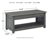 Freedan Lift-Top Coffee Table - Tampa Furniture Outlet