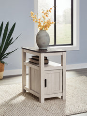 Tampa Furniture Outlet - Ashley Furniture - Fendenmore Chairside End Table - Chair Side End Table / Brown Gray/Antique White - T190-217