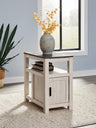 Tampa Furniture Outlet - Ashley Furniture - Fendenmore Chairside End Table - Chair Side End Table / Brown Gray/Antique White - T190-217