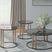 Tampa Furniture Outlet - Ashley Furniture - Hannerly Table (Set of 3) - Occasional Table Set (3/CN) / Black/Gold Finish - T219-13
