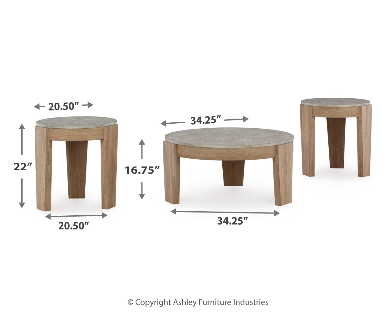 Guystone Table (Set of 3) - Tampa Furniture Outlet