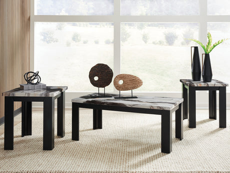 Tampa Furniture Outlet - Ashley Furniture - Jazmore Table (Set of 3) - Occasional Table Set (3/CN) / Dark Brown - T255-13