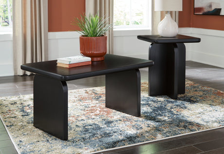 Tampa Furniture Outlet - Ashley Furniture - Mitchalli Table (Set of 2) - Occasional Table Set (Set of 2) / Black - T313-12