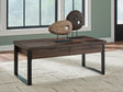 Tampa Furniture Outlet - Ashley Furniture - Wickman Falls Coffee Table - Rectangular Cocktail Table - T318-1