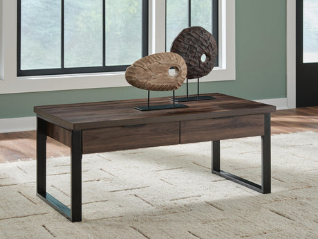 Tampa Furniture Outlet - Ashley Furniture - Wickman Falls Coffee Table - Rectangular Cocktail Table - T318-1
