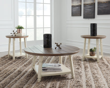 Tampa Furniture Outlet - Ashley Furniture - Bolanbrook Table (Set of 3) - Occasional Table Set (3/CN) / Two-tone - T377-13