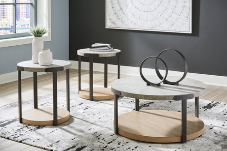 Tampa Furniture Outlet - Ashley Furniture - Darthurst Table (Set of 3) - Occasional Table Set (3/CN) / Light Brown - T383-13