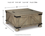 Aldwin Coffee Table With Storage - Tampa Furniture Outlet