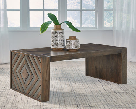 Tampa Furniture Outlet - Ashley Furniture - Dreggan Coffee Table - Rectangular Cocktail Table / Brown - T567-1