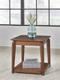 Tampa Furniture Outlet - Ashley Furniture - Trenmour End Table - Square End Table / Medium Brown - T596-2