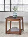 Tampa Furniture Outlet - Ashley Furniture - Trenmour End Table - Square End Table / Medium Brown - T596-2