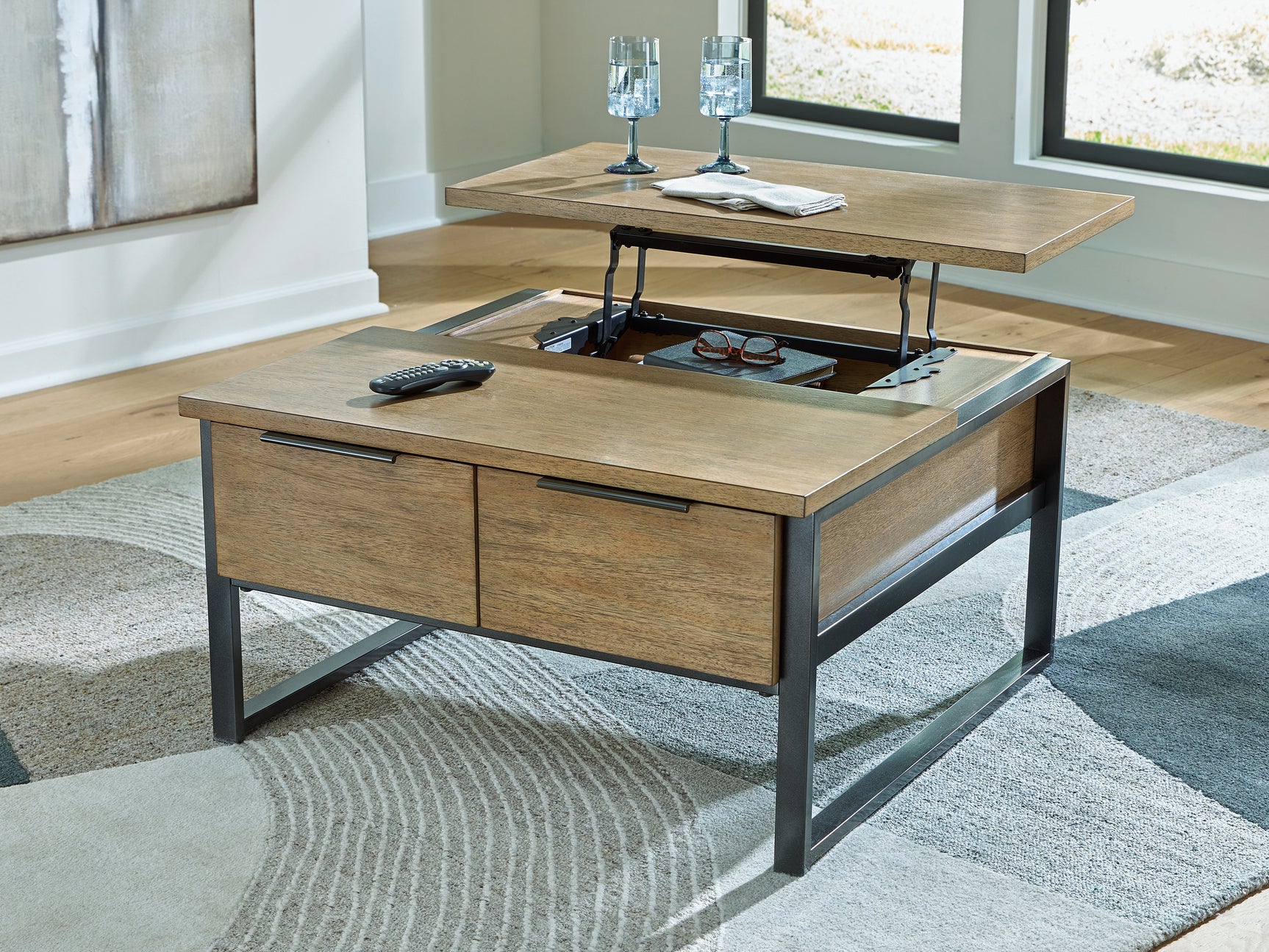 Montia Lift-Top Coffee Table - Tampa Furniture Outlet