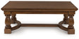 Tampa Furniture Outlet - Ashley Furniture - Sturlayne Coffee Table - Rectangular Cocktail Table / Brown - T609-1