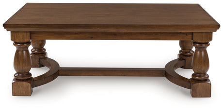 Tampa Furniture Outlet - Ashley Furniture - Sturlayne Coffee Table - Rectangular Cocktail Table / Brown - T609-1