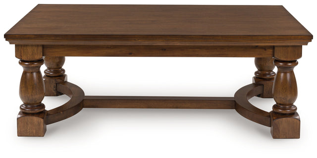 Tampa Furniture Outlet - Ashley Furniture - Sturlayne Coffee Table - Rectangular Cocktail Table / Brown - T609-1