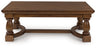 Tampa Furniture Outlet - Ashley Furniture - Sturlayne Coffee Table - Rectangular Cocktail Table / Brown - T609-1