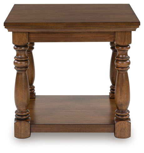 Tampa Furniture Outlet - Ashley Furniture - Sturlayne End Table - Rectangular End Table / Brown - T609-3
