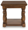 Tampa Furniture Outlet - Ashley Furniture - Sturlayne End Table - Rectangular End Table / Brown - T609-3
