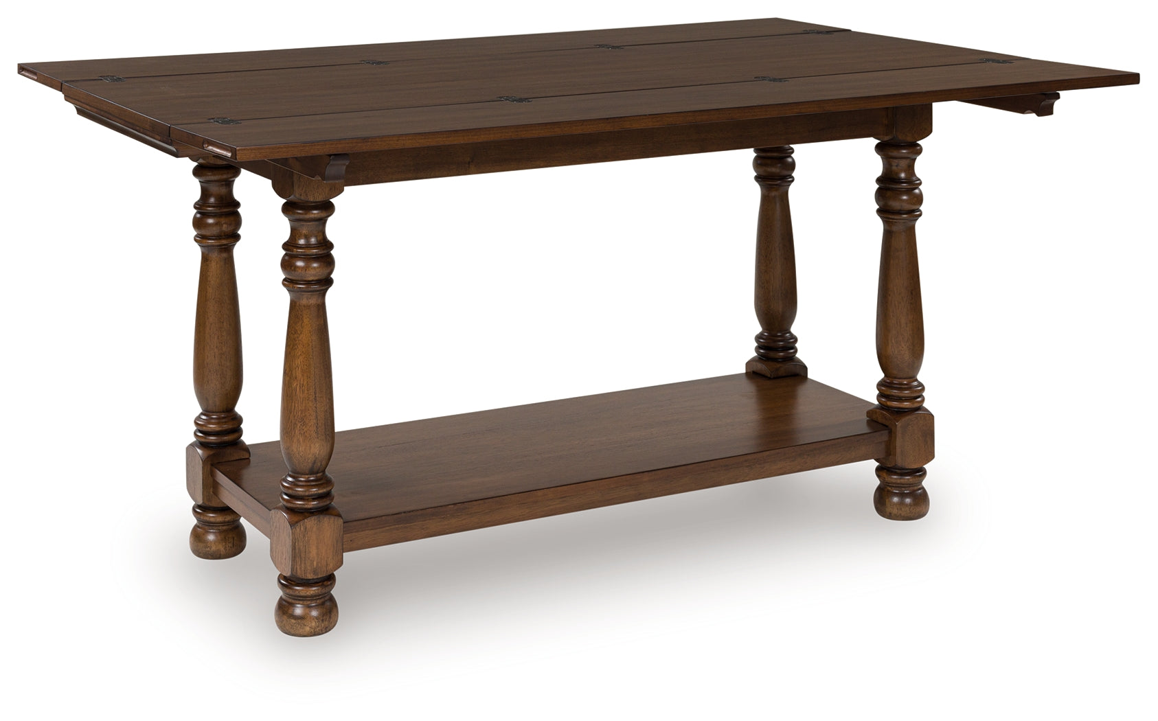 Tampa Furniture Outlet - Ashley Furniture - Sturlayne Flip Top Sofa Table - Flip Top Sofa Table / Brown - T609-4