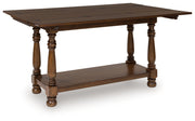 Tampa Furniture Outlet - Ashley Furniture - Sturlayne Flip Top Sofa Table - Flip Top Sofa Table / Brown - T609-4