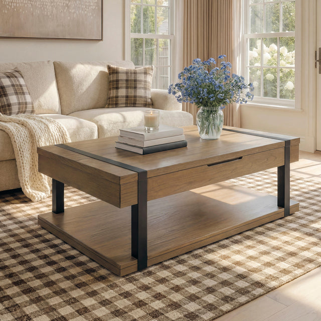 Tampa Furniture Outlet - Ashley Furniture - Jorannti Lift-Top Coffee Table - Rect Lift Top Cocktail Table - T631-9
