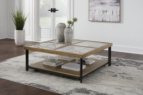 Tampa Furniture Outlet - Ashley Furniture - Montia Coffee Table - Square Cocktail Table / Multi - T632-8