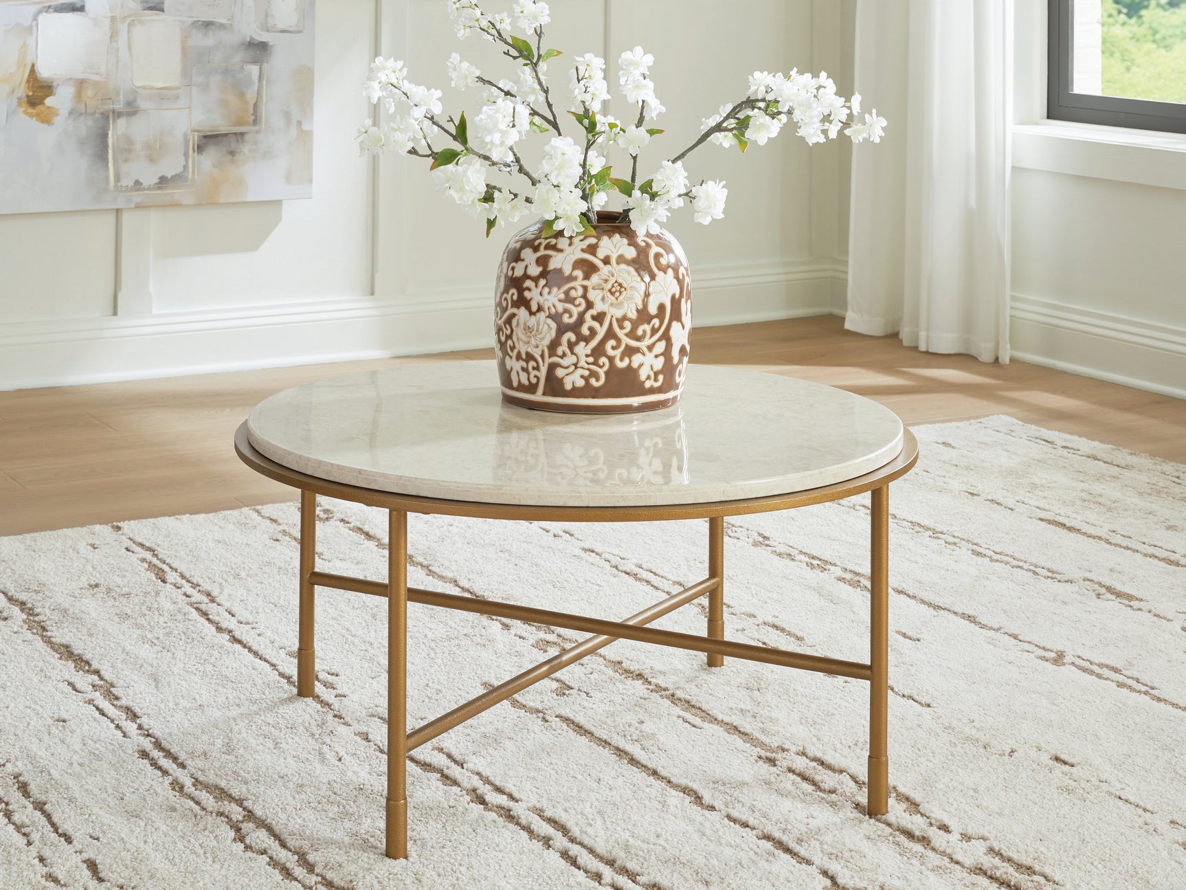 Tampa Furniture Outlet - Ashley Furniture - Alben Coffee Table - Round Cocktail Table - T643-8