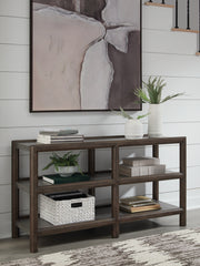 Tampa Furniture Outlet - Ashley Furniture - Kallenny Sofa Table - Sofa Table / Brown/Gray - T669-4