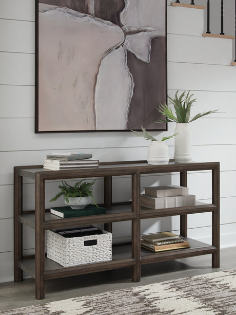Tampa Furniture Outlet - Ashley Furniture - Kallenny Sofa Table - Sofa Table / Brown/Gray - T669-4