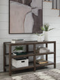 Tampa Furniture Outlet - Ashley Furniture - Kallenny Sofa Table - Sofa Table / Brown/Gray - T669-4