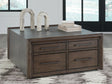 Tampa Furniture Outlet - Ashley Furniture - Kallenny Coffee Table - Square Cocktail Table / Brown/Gray - T669-8