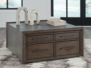 Tampa Furniture Outlet - Ashley Furniture - Kallenny Coffee Table - Square Cocktail Table / Brown/Gray - T669-8