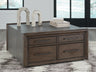 Tampa Furniture Outlet - Ashley Furniture - Kallenny Coffee Table - Square Cocktail Table / Brown/Gray - T669-8