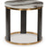 Tampa Furniture Outlet - Ashley Furniture - Jazmore End Table - Round End Table / Brown/Brass Finish - T671-6