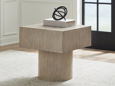 Tampa Furniture Outlet - Ashley Furniture - Jorielyn End Table - Square End Table / Light Grayish Brown - T712-2