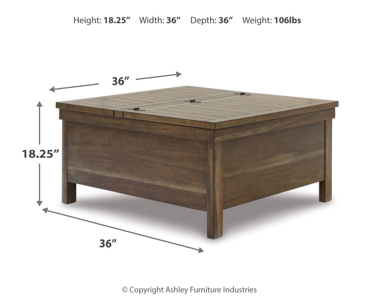 Moriville Lift-Top Coffee Table - Tampa Furniture Outlet